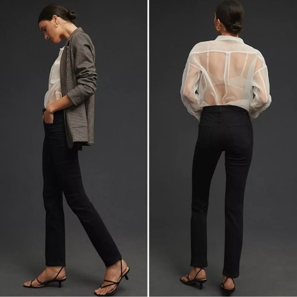 Mother Dazzler Ankle Black Straight Leg
Stretch Jeans Not Guilty Size 26 - Picture 10 of 12